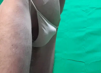 Skin Colored G-string Try on