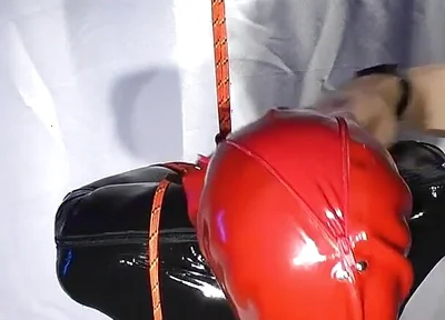 Nicky Latex Doll Gagged and Roped