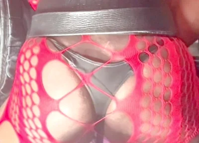 Trashy Hooker Thigh Boots & Xxl Butt Revealing Bodysuit Toy and Unloading Filth