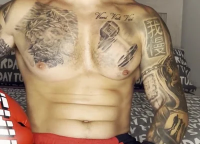 Fighter Big Cum! with No Hands