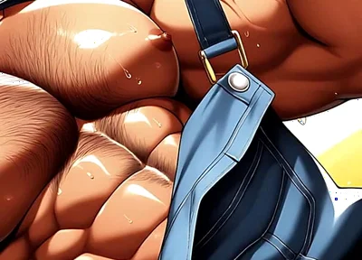 Hot Hunks Teasing Outdoors Made with Ai