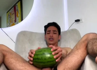 Fucking Watermelon and Creampie