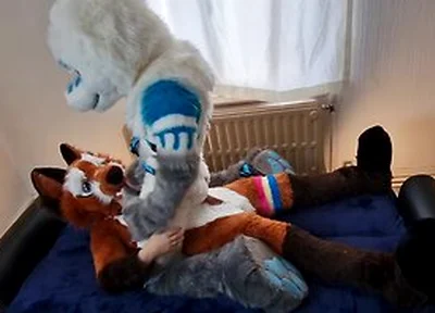 Matthew Fox Invited Snauwflake To Test His New Couch - ( Furry / Fursuit / Murrsuit)