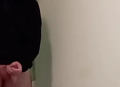 Boy in Hoodie Jerk off and Finish with a Cumshot