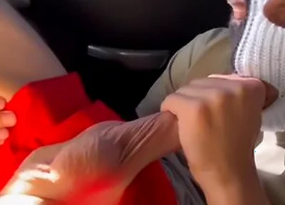 A Passerby Stepdaddy Sucked My Big Cock And Fucked Me Rough In A Taxi, A Public Femboy Cruise!