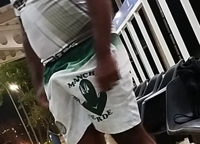 Excited While Waiting for Bus