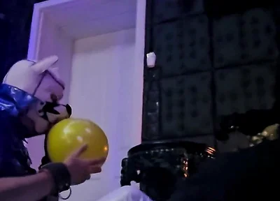 Playing Puppies Sneakers,smelly Socks,feets and the Yellow Balloon