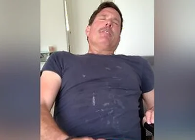 Me Jerking Off After Edging All Day. I Have A Mustache Here