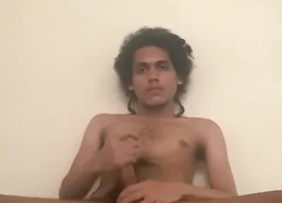 Kinky Hair Hispanic Teen 18+ Plays With Cock And