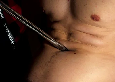 Belly Fetish Close-ups with Gutpunches and Navel Pressure Play