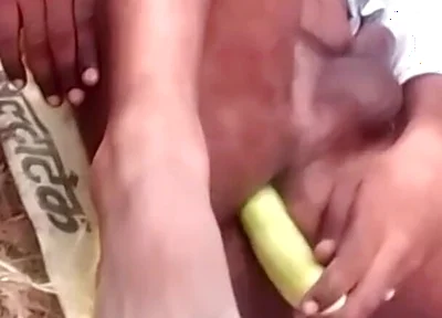 Hot Indian Sexy Amateur Teen Boy Hard Ass Fucking with Big Cucumber the Outdoor Forest Ass Licking Part 2 Cucumber Fucking