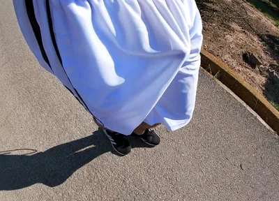 Flashing My Boner in See Thru Basketball Shorts for the Cyclists and Runners