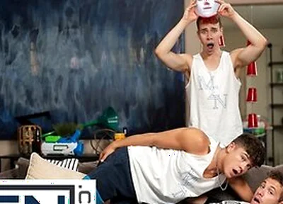 Men - Adam Awbride Bends On His Knees And Takes Kyle And Drake Von Hot Loads On His Face