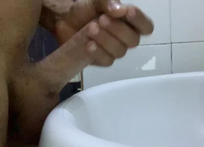 Jerking at Work in Toilet of My Boss