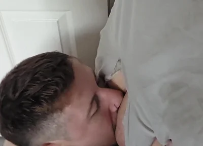 Sucking off and Rimming My Step Dad at Gloryhole Anonymous Cum on Facial Taboo