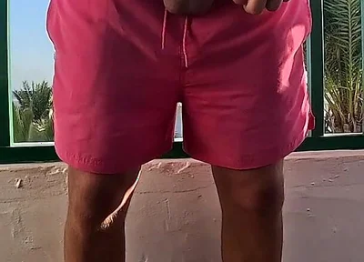 Peeing on the Balcony on Holiday