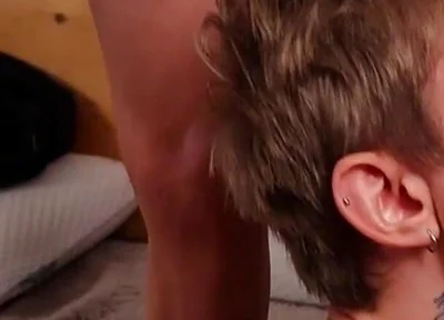 Friend Offer to Fuck Cute Stepbrother, Two Guys with Big Cocks Fuck Cute Guy's Tight Asshole