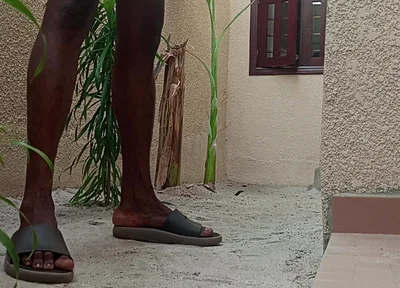 Wanking Myself up in the Back Yard