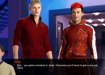 Alex: the Trending Twink - a Productive Convo with Orange Haired Gamer Guy