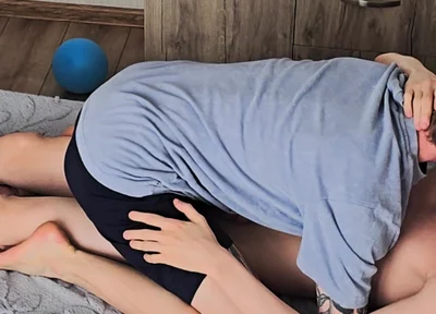 Saw a Friend Jerking off to Porn, Blowjob Deepthroat and Anal