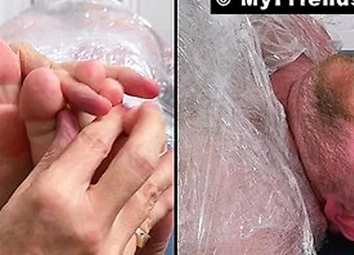 Tommy Bearhama Gets Mummified And Giggles With Feet Tickles