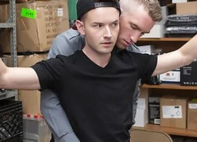 Officer Nick Fitt Takes Full Control Over Skinny Boys Asshole For Stealing A Dildo