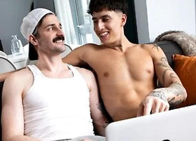 College Buddies Angel Elias & Seb Leblan Watch Porn For The First Time Post Breakup