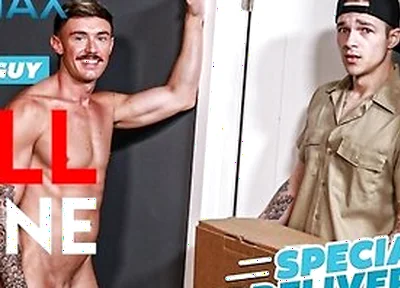 Jayden Marcos In Inked Up Delivery Hunk Delivers His Load To Horny Client - Full
