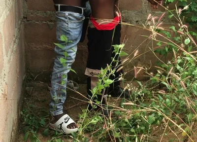 Risky Outdoor Sex These Boys Were Nearly Caught by Security Officers While Film but the Finally Escape From the Police