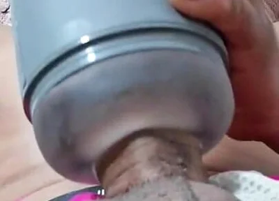 Masturbating