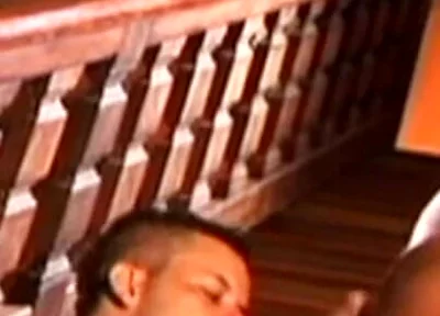 Slut with Hiddn Face Fuckd Raw by His Friend