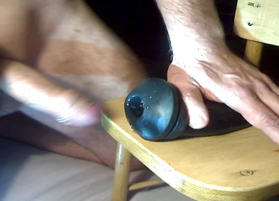 The Cock Wants to Feel the Tight Rubber Sleeve, and Cum From It!