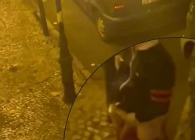 Amateur Boy Caught Peeing in the Street