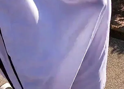 Flashing My Boner in See Thru Basketball Shorts for the Cyclists and Runners