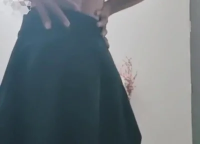 Cute Gay Sissy in Skirt