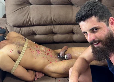 Tied Slave Edged Until Explosion