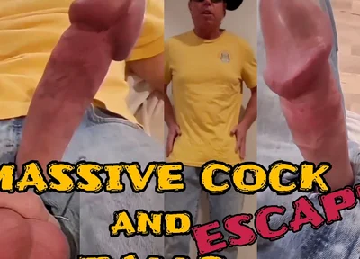 Massive Cock and Balls Escape Siixxbig Jeans