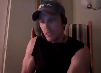 Muscular Guy's Eyes Roll Back When He Cums