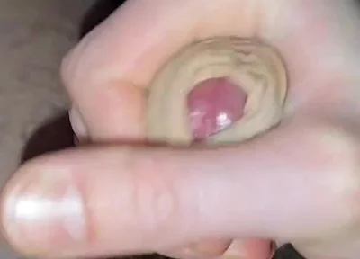 Horny Husband Masturbates His Hairy Cock While Home Alone, Cumming on Himself