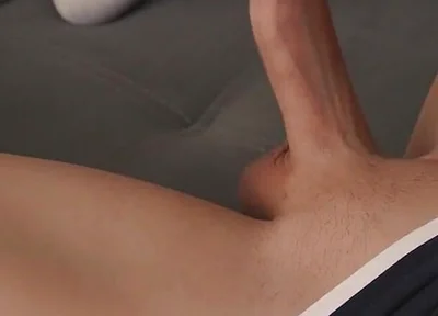 Straight Stepdaddy Squeezes Thick Cock, Intense Masturbation with Loud Moans & Hard Orgasm