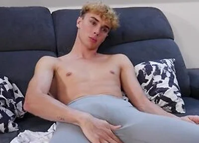 Apolo Fernandez In Dancing Twink Boy Jerks His Long Intact Penis To Pump A Cum Load!