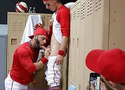Baseball Star Tristan Hunter Gets Confronted Then Fucked By His Coach In The Locker Room