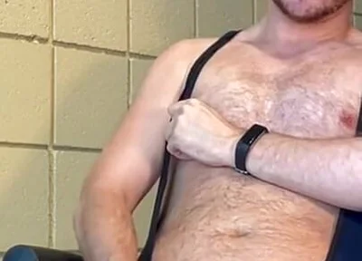 Spandex Goonloads with Nipples Clamped