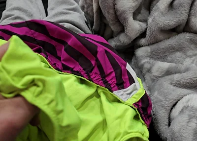 Cum in the Gusset of Nike Tempo Shorts