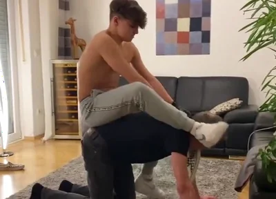 Leather gloves german teen master