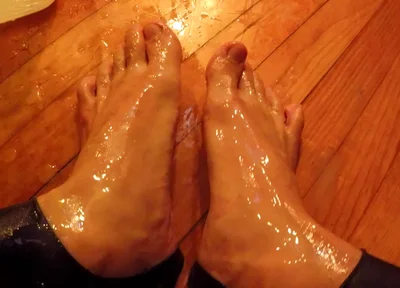 Masked Sissy in Leotard Cums and Piss on Feet