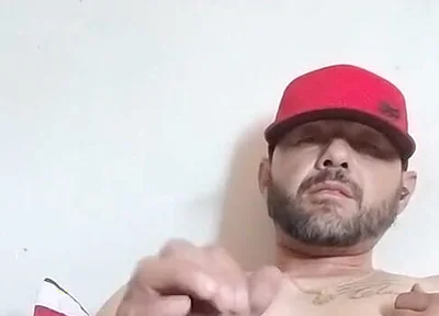Masturbating