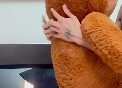 I Put the Teddy Bear on All Fours and Came on Top of It