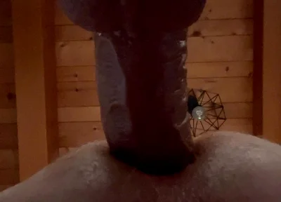 Grandpa Fucks Himself Deeply with His 50 Cm Cock