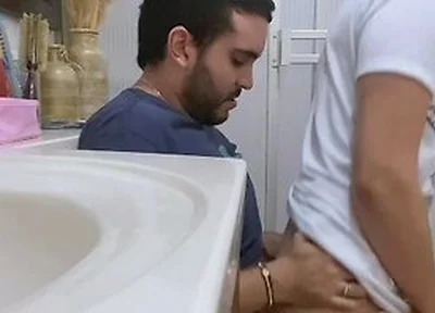 Cruising Fucking In Public Bathroom With My Straight Creampie